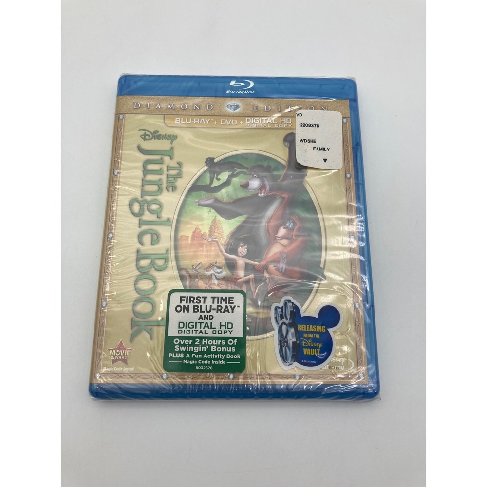 Disney The Jungle Book Diamond Edition Blu-Ray + DVD + Digital HD - New, Sealed